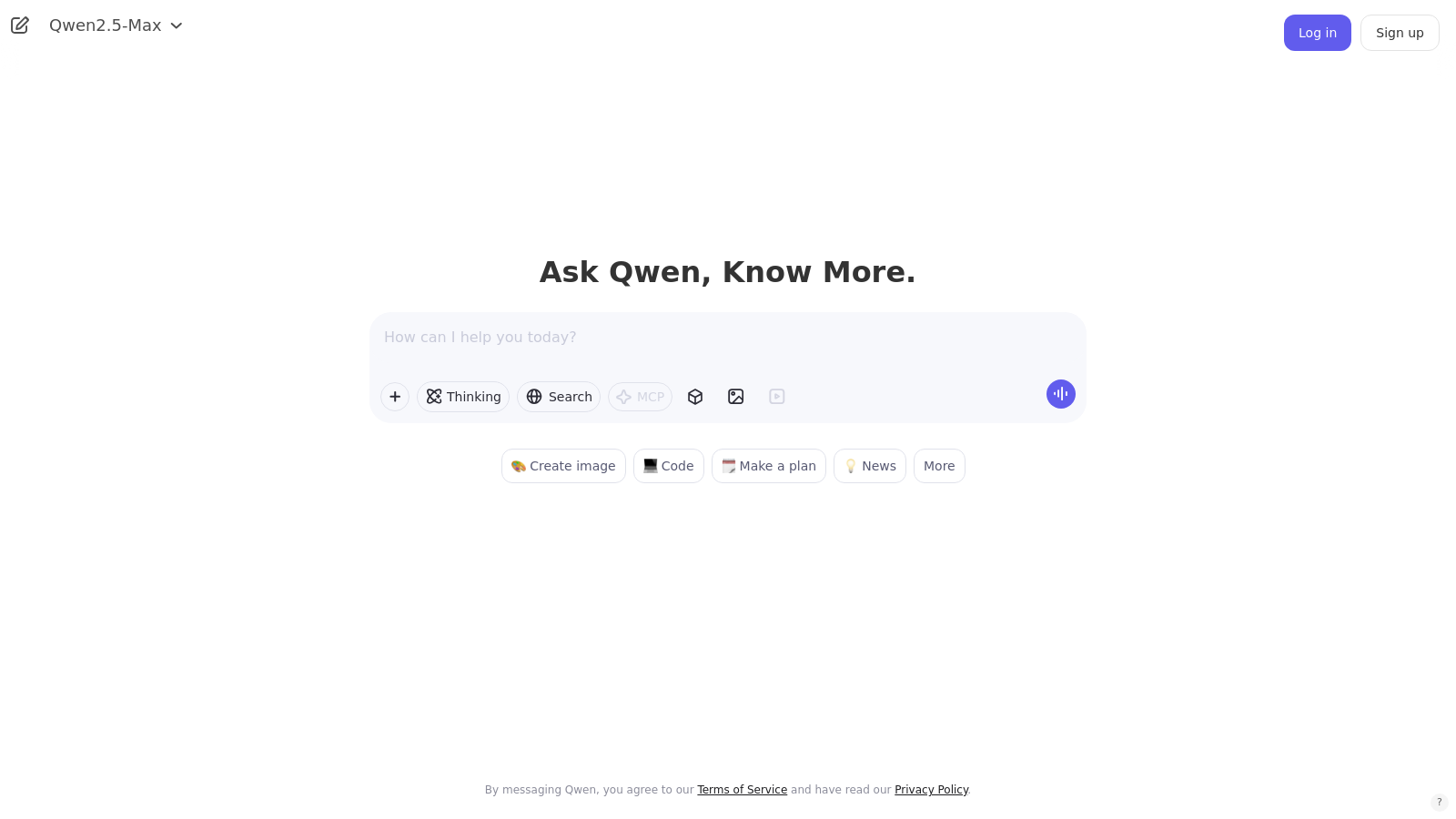 Qwen Chat 产品预览图