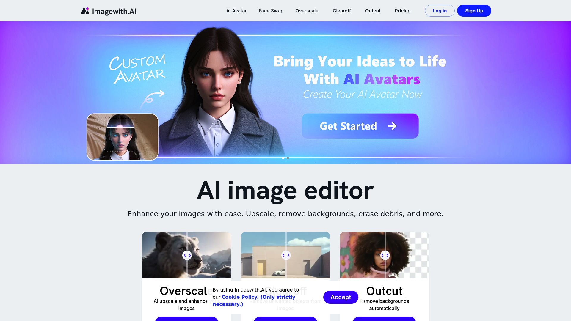 Imagewith.AI 产品预览图