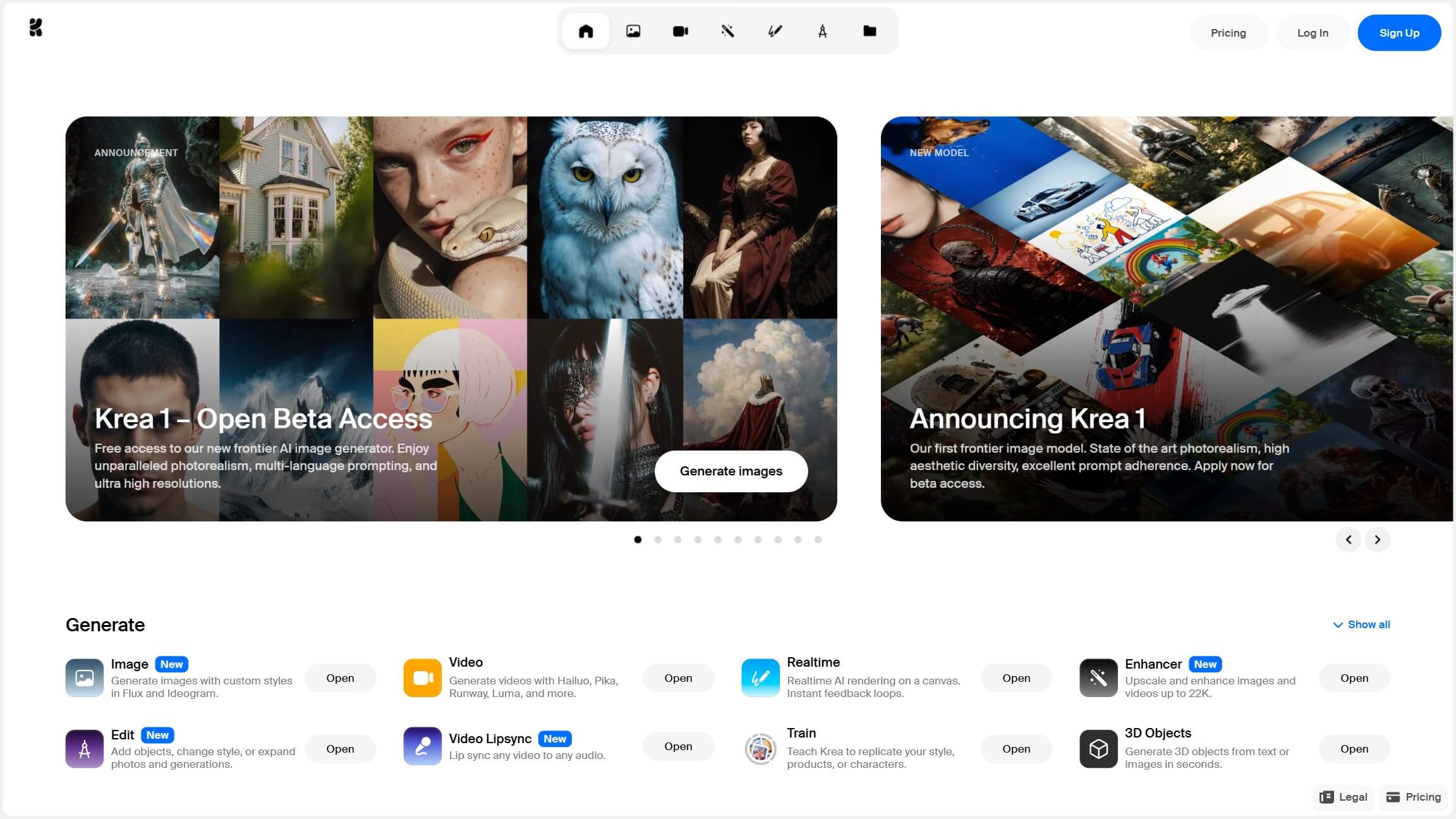 Krea 产品预览图