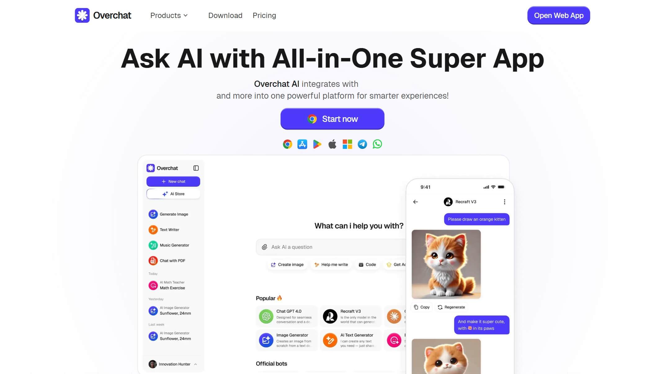 Overchat 产品预览图