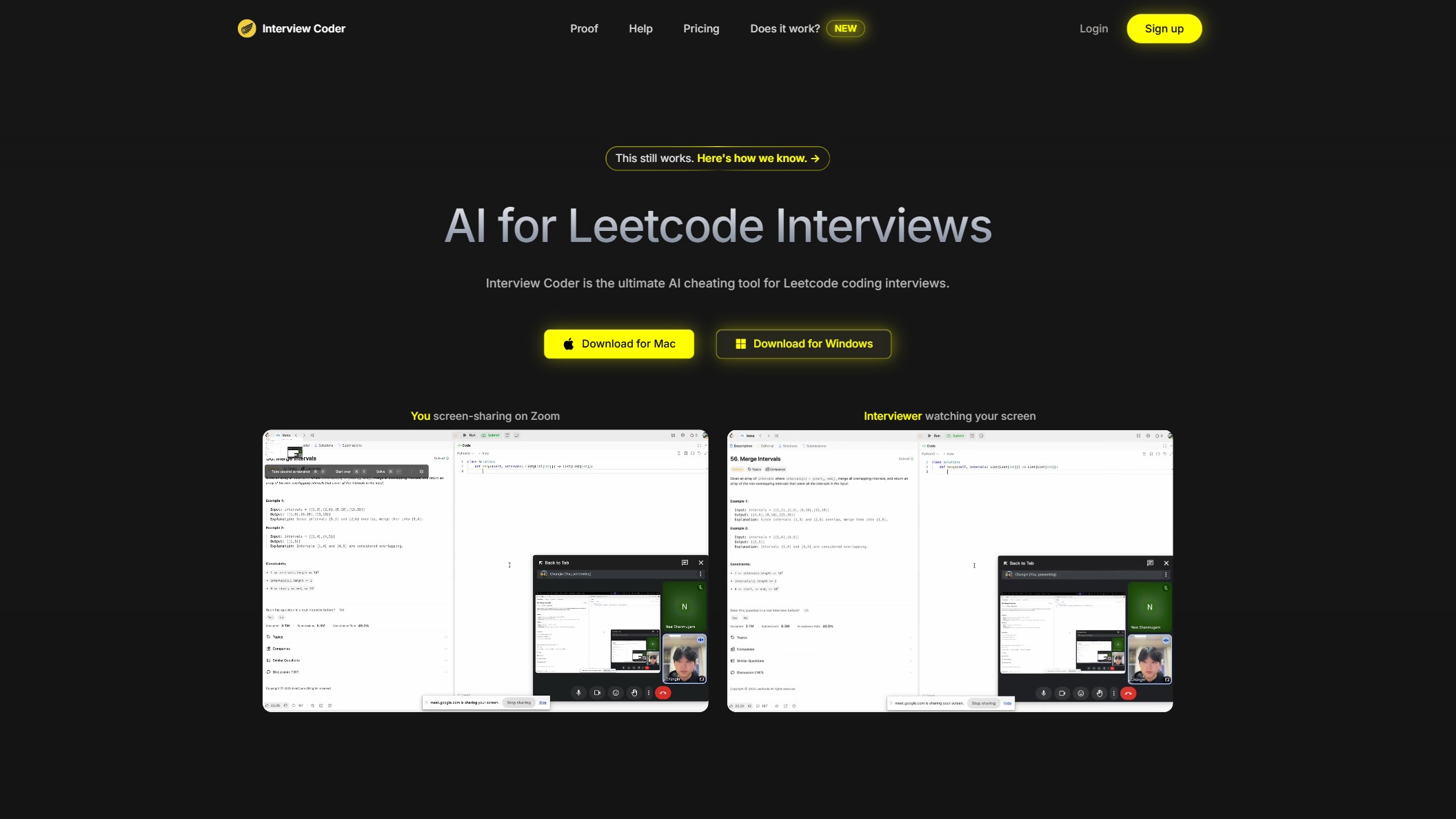 Interview Coder 产品预览图