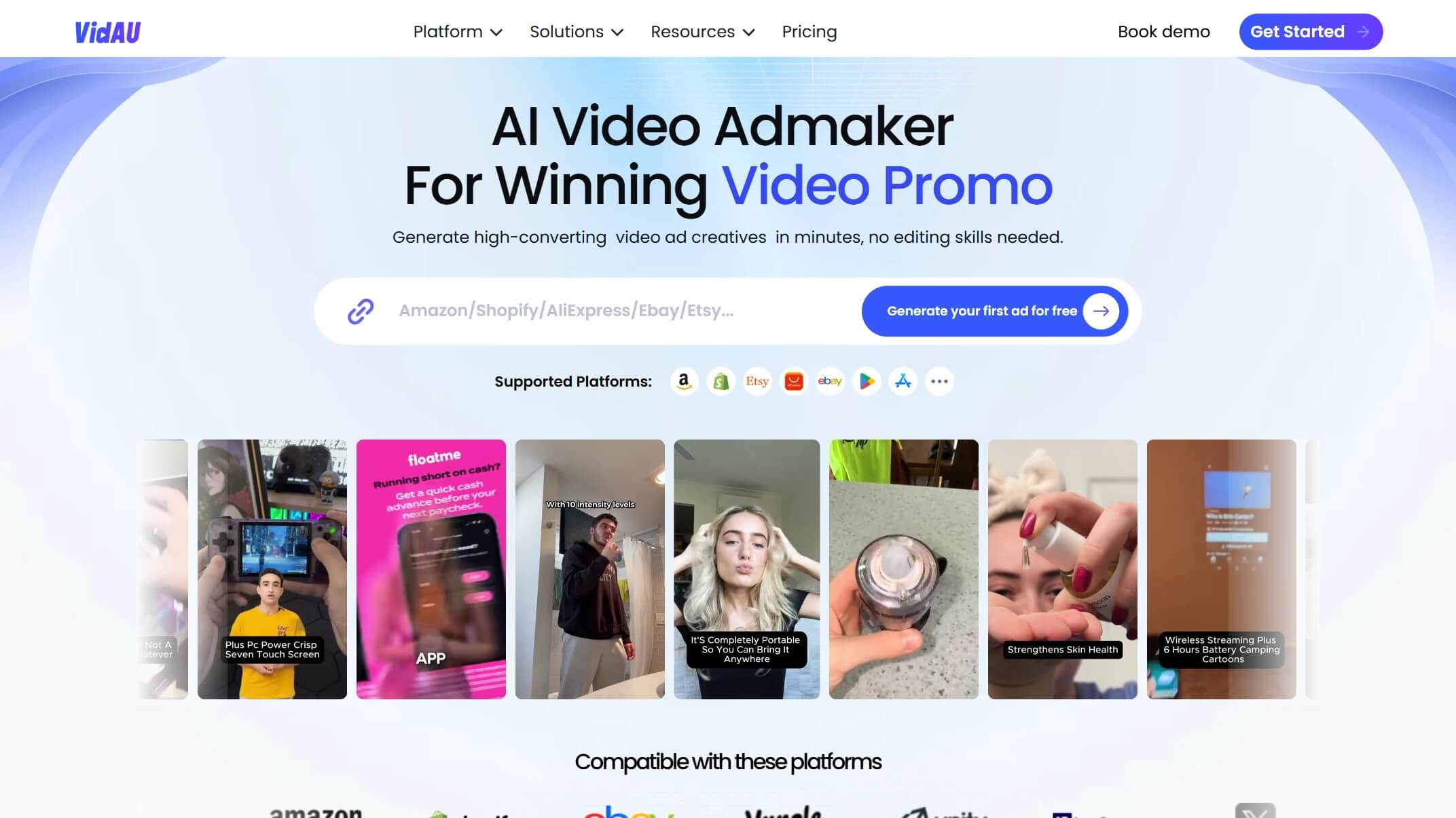 VidAU 产品预览图