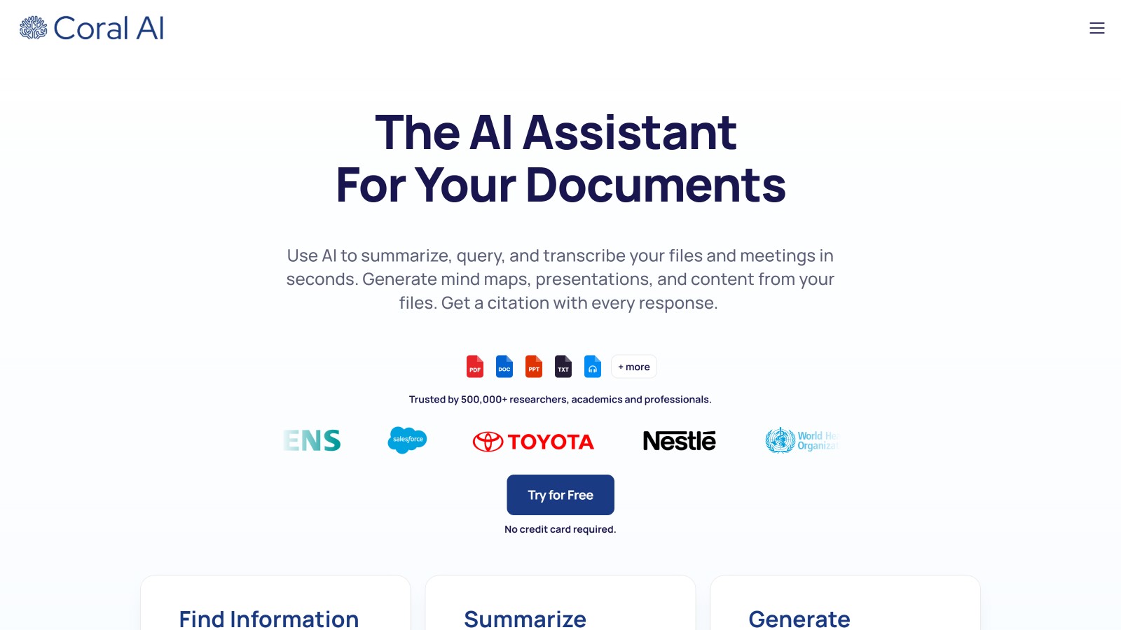 Coral AI 产品预览图