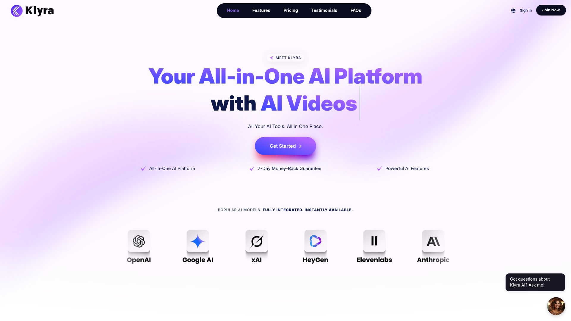 Klyra AI 产品预览图