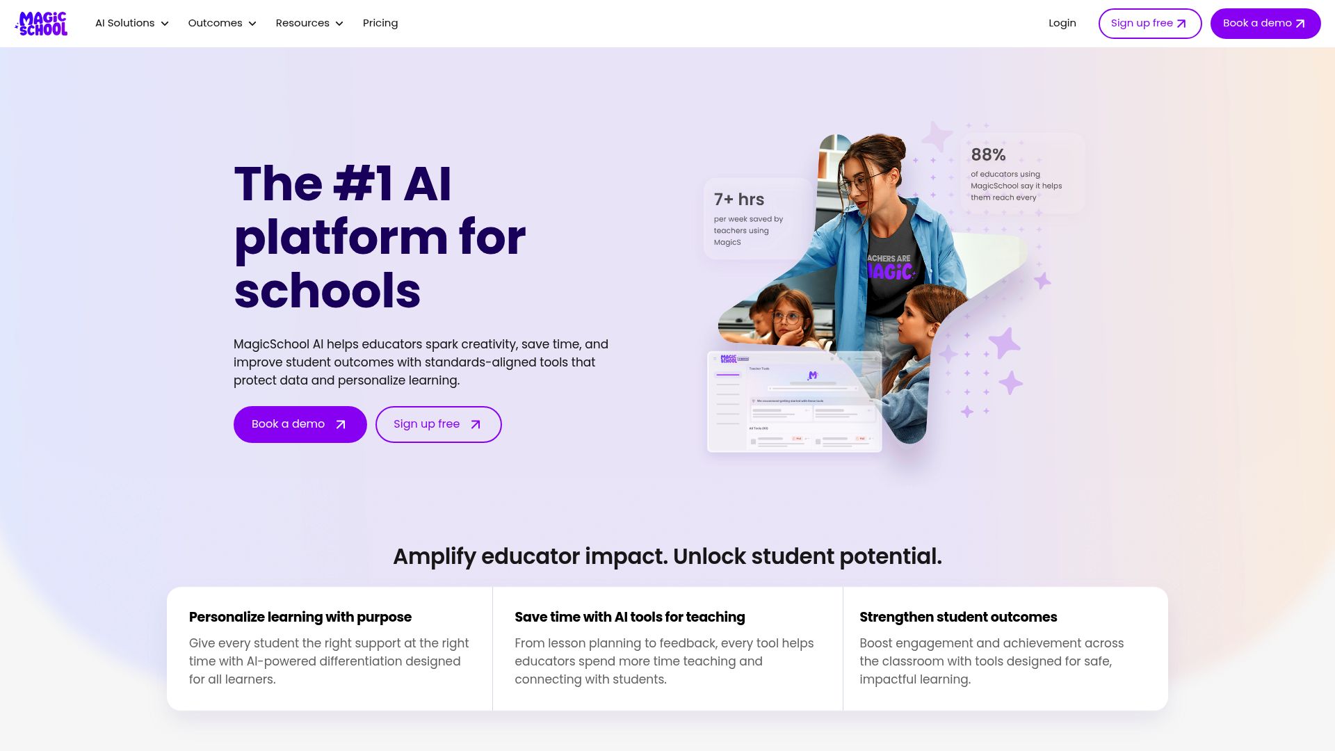 MagicSchool AI 产品预览图