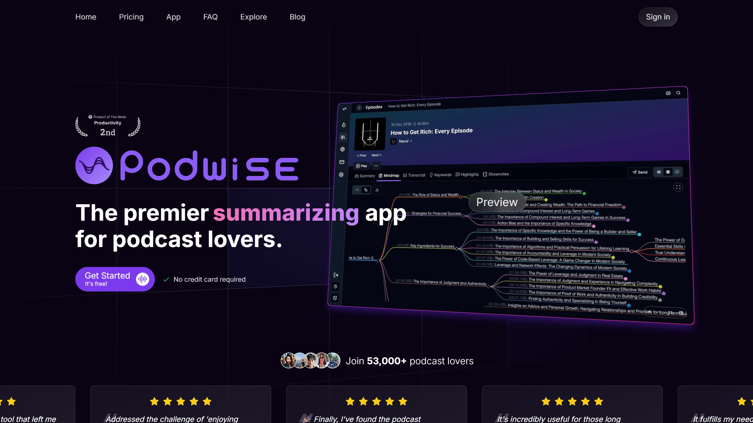 Podwise 产品预览图