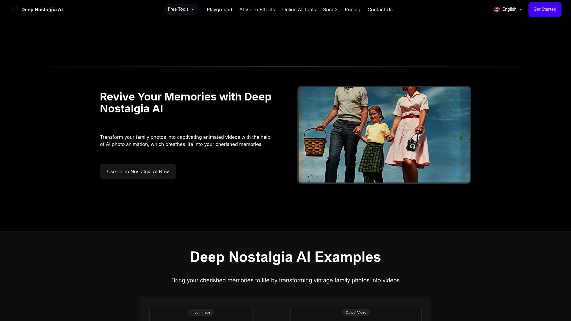 Deep Nostalgia AI 产品预览图