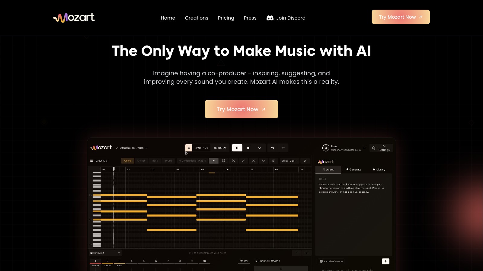 Mozart AI 产品预览图
