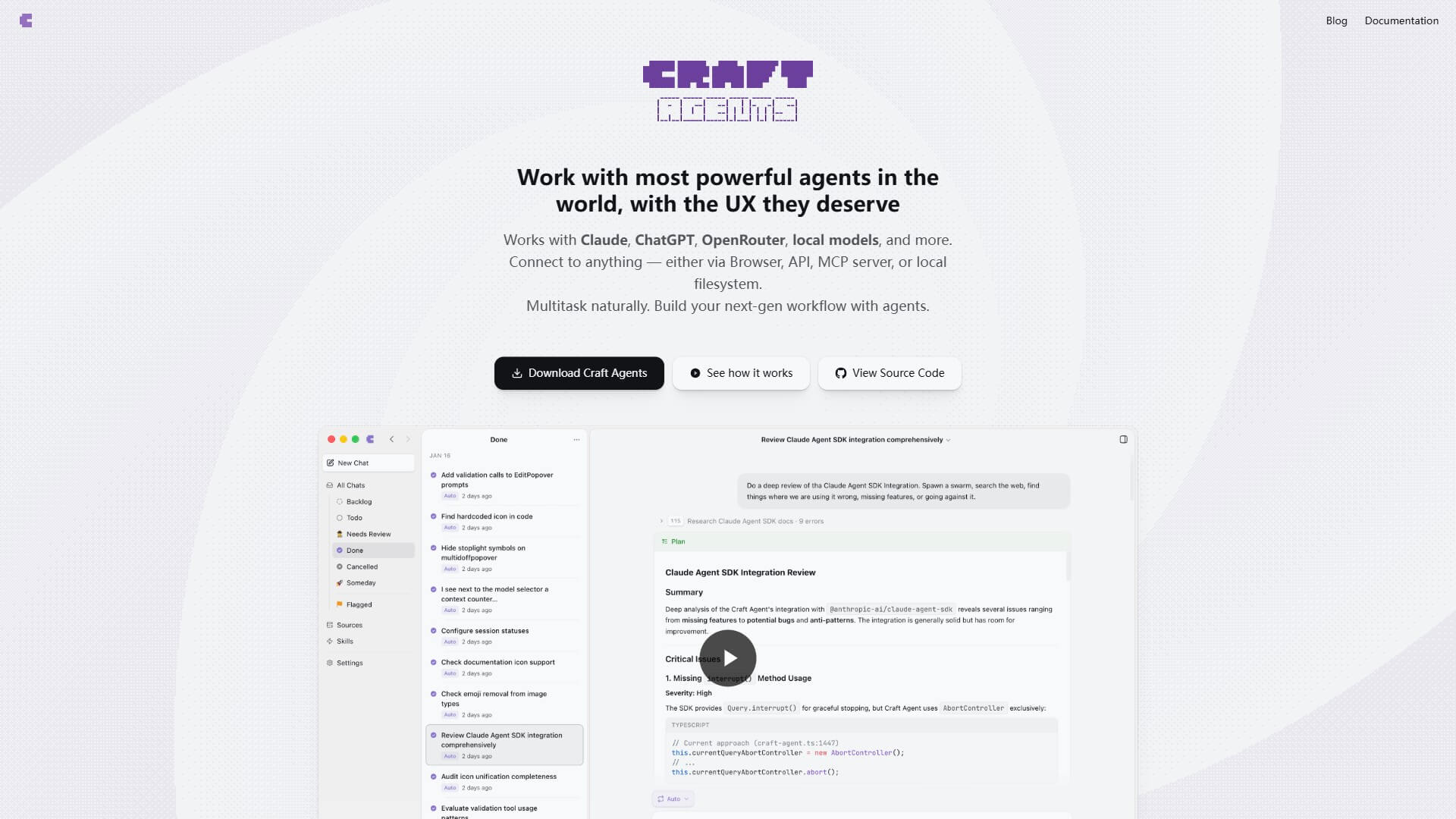 Craft Agents 产品预览图