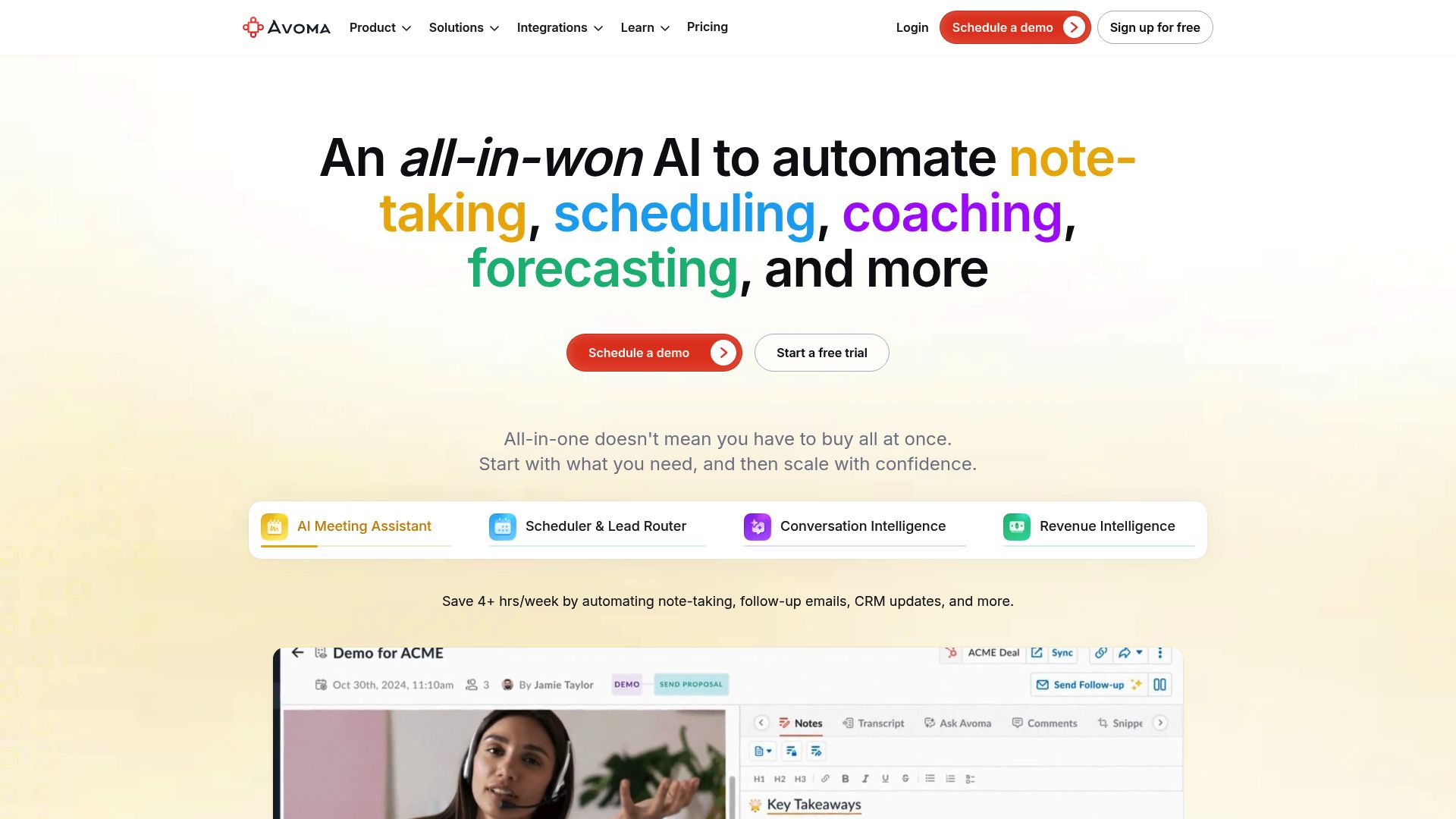 Avoma 产品预览图