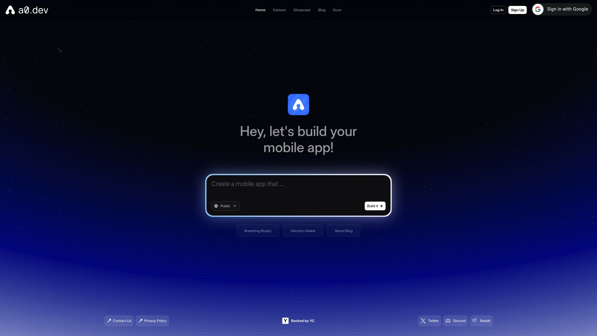 a0.dev 产品预览图