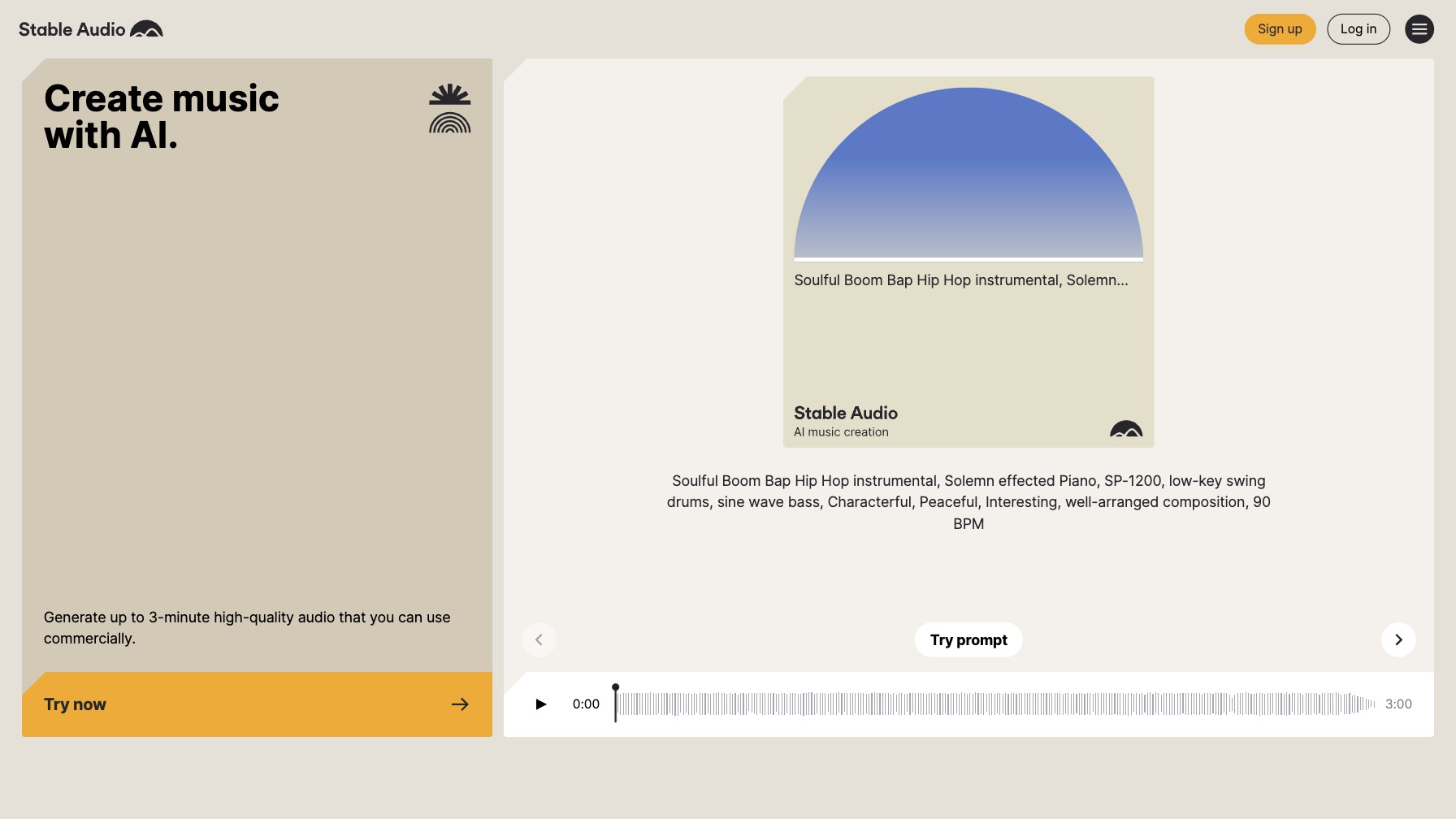 Stable Audio 产品预览图