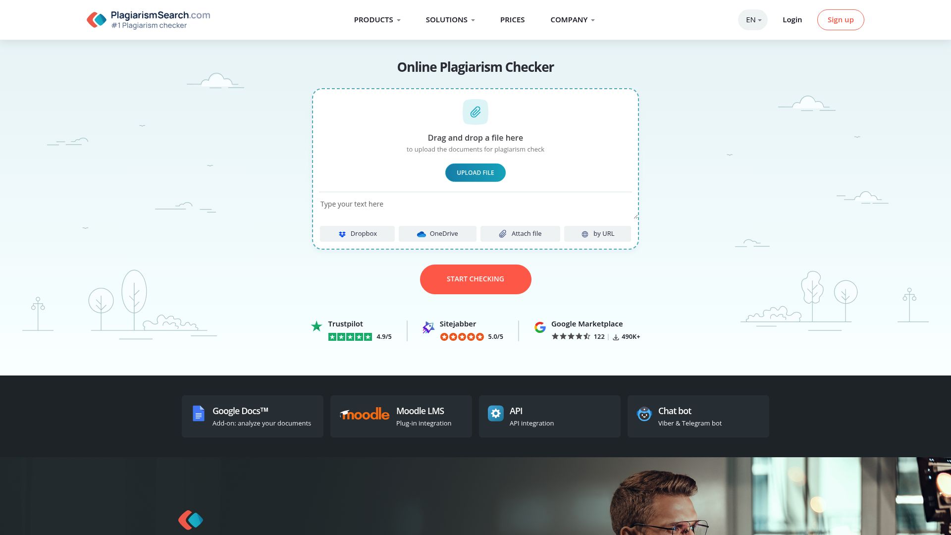 PlagiarismSearch.com 产品预览图