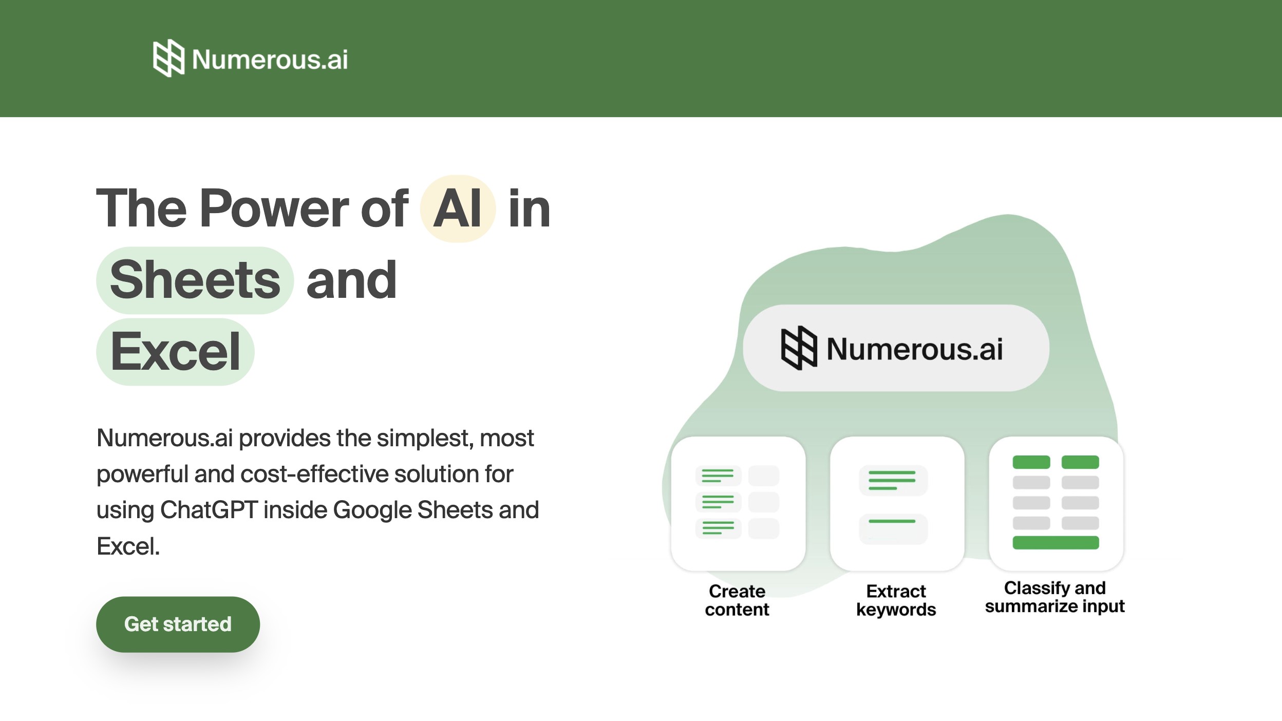 Numerous.ai 产品预览图