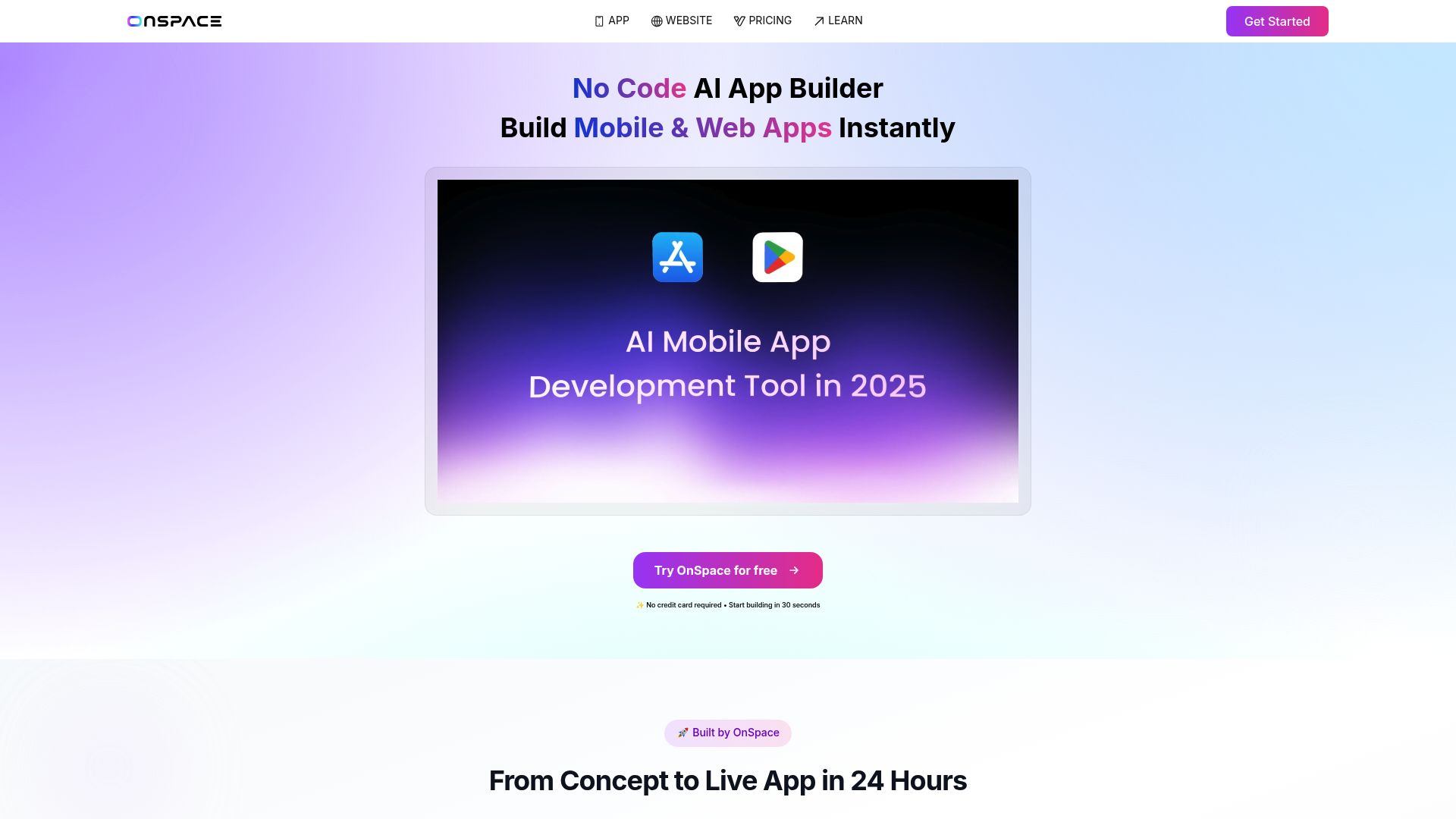 OnSpace.AI 产品预览图