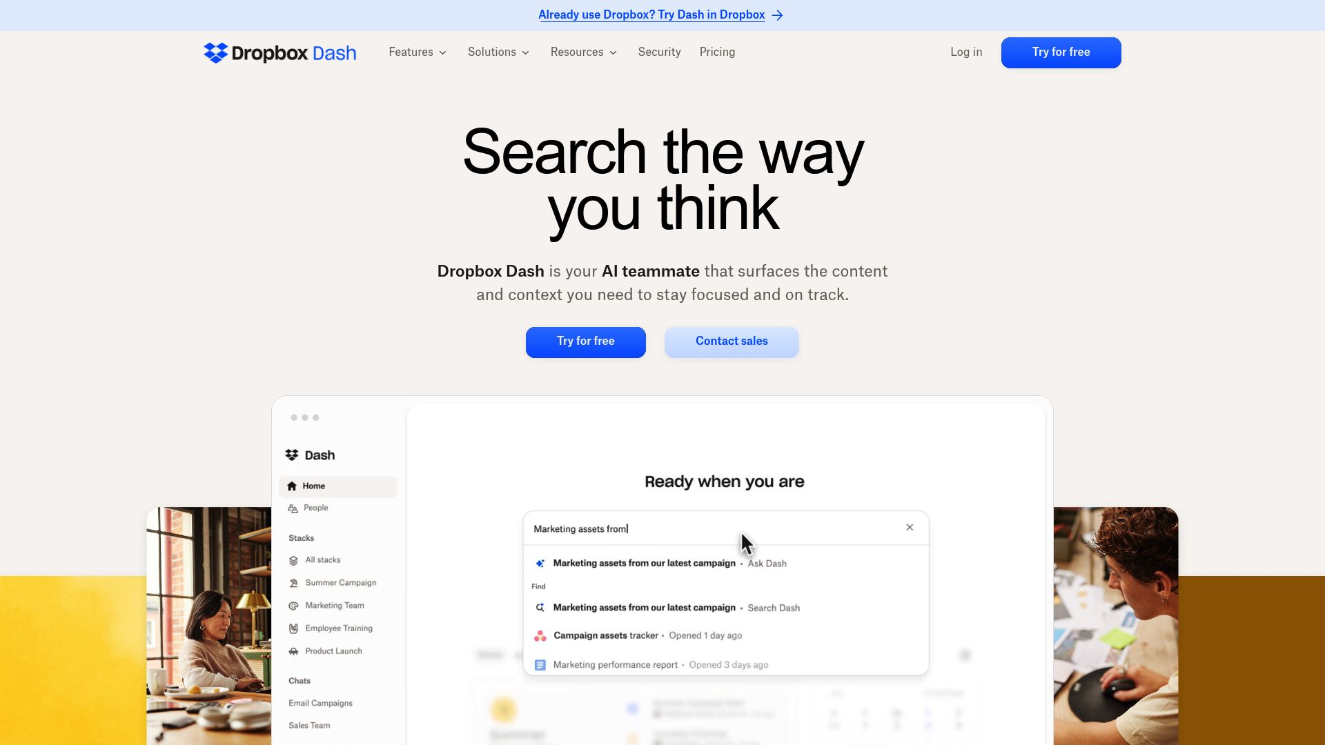Dropbox Dash 产品预览图