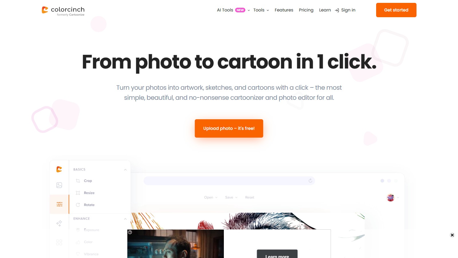 Cartoonize 产品预览图