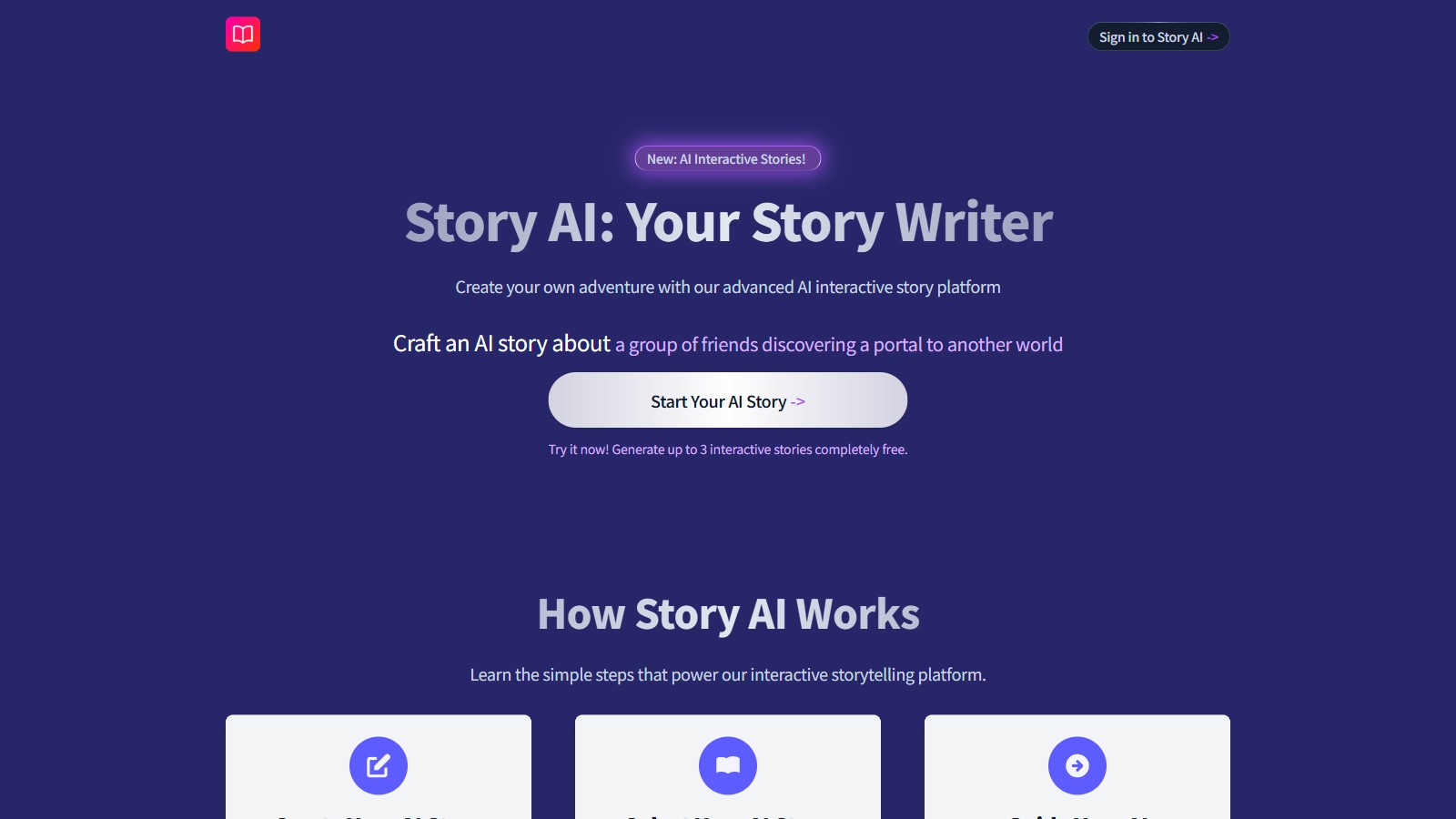 Story AI 产品预览图