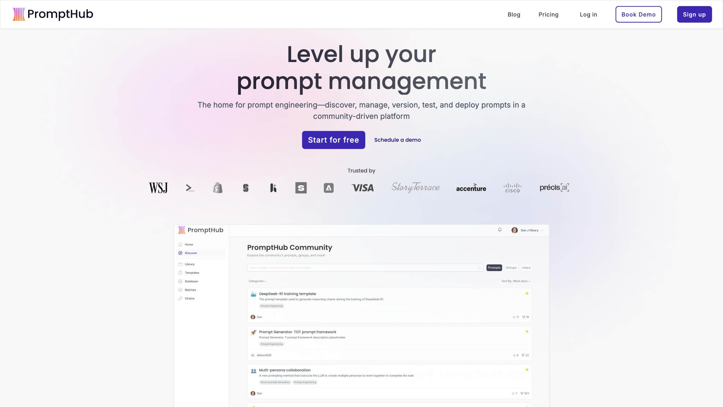 PromptHub 产品预览图