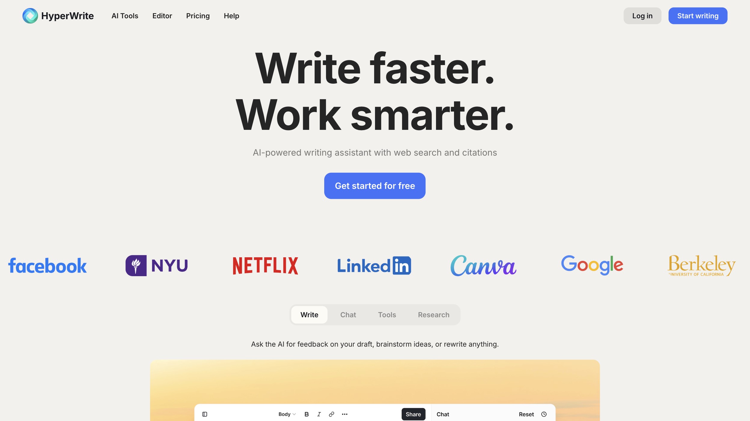 HyperWrite 产品预览图
